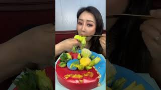 Chinese Eats Flowers Shape Cake🤤China Food In Girls😋China Eating New Video  China Market Food [upl. by Enelra]