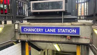 Chancery Lane Station London Underground Daytime [upl. by Ahseei]