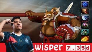 DOTA 2 OGWisper the BREWMASTER OFFLANE 735d 2 [upl. by Gorlin210]