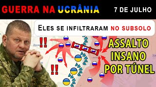 7 de julho Túneis do Terror Russos EVITAM Defesas e ATACAM  Guerra na Ucrânia Explicada [upl. by Brocky]