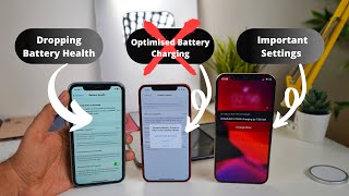 Very Important Settings Optimised Battery Charging  Save your iPhone battery health [upl. by Loziram]