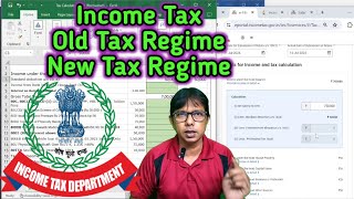 Income Tax Old Regime vs New Regime  Income Tax Old Regime Calculation  Income Tax [upl. by Cohleen346]