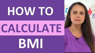 BMI Calculation Formula How to Calculate Body Mass Index  Nursing Calculations Math NCLEX [upl. by Modnar]