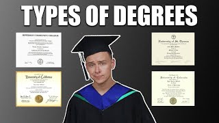 Different Types Of Degrees Explained Associates Bachelors Masters Doctorate and Professional [upl. by Swaine]