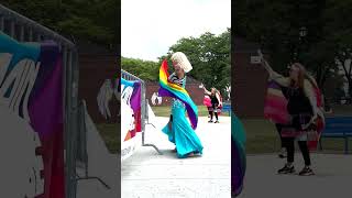 Belly dance artist Adira Elham performs at the Great Lakes Bay Pride Festival [upl. by Lavine]