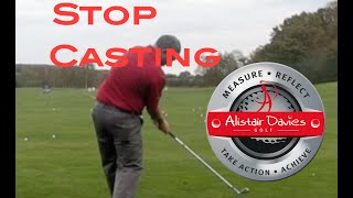 Golf Tip How to Stop Casting [upl. by Charleen]