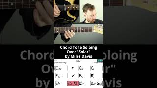 Chord Tone Soloing Over quotSolarquot by Miles Davis [upl. by Ailegna514]