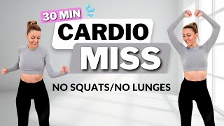 🔥30Minute MISS CARDIO WORKOUT with Warm Up  Cool Down🔥No Jumping at Home🔥MODERATE INTENSITY 🔥 [upl. by Locin]