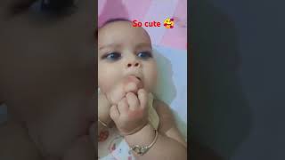 Three months baby girl 💕🥰🥰🥰 kidssong rhymes kids [upl. by Swerdna646]