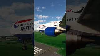 beautiful view of airplanes when landing EPS 173 [upl. by Bertle]