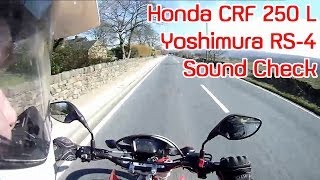 Yoshimura Exhaust Sound Honda CRF250L [upl. by Brant]