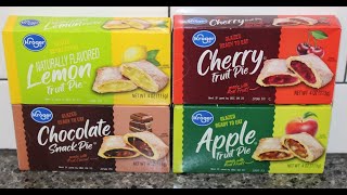 Kroger Pies Lemon Cherry Chocolate amp Apple Review [upl. by Jody932]