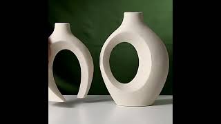 Vase Moderne en Céramique – Design Sculptural Blanc ou NoirSeasons™ [upl. by Balliol535]