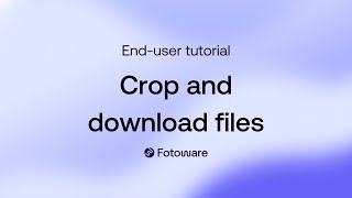 Basic tutorial crop and download [upl. by Gollin]