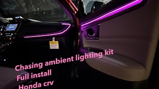 Honda CRV interior ambient lights installed  MUST SEE [upl. by Anitsihc]