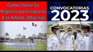 COMO HACER TU REGISTRO Convocatoria 2023 Universidad Naval  Proximamente 2024 [upl. by Hardan]