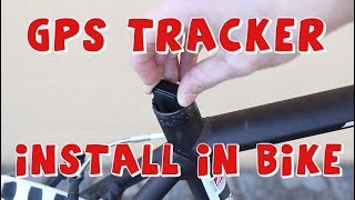 How to install GPS Tracker in bicycle Anti theft for bikes [upl. by Giavani917]