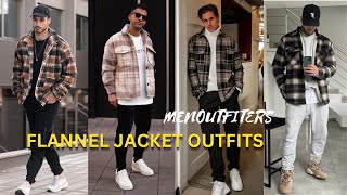 Flannel Jacket Outfit Ideas  Men Flannel Jackets Men Outfiters [upl. by Ais]