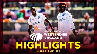 Highlights  West Indies v England  Brathwaite Impresses Before WI Dig In  1st Apex Test Day 2 [upl. by Ysteb840]