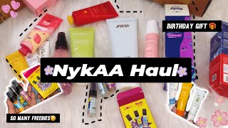 Nykaa haul  Got my birthday gift from nykaa 🥳  Nykaa beauty haul [upl. by Dewees]