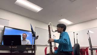 Alfred Reed Scherzo Fantastique  Akshat Ghuge ContraAlto Clarinet [upl. by Alag]