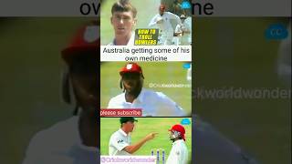 Australia getting some of his own medicine 💀😂 aus vs wi cricket ausvswi shorts funny [upl. by Nilra296]