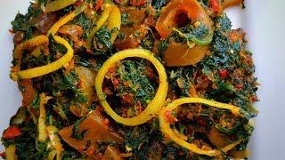 How to cook Efo Riro with Frozen Spinach [upl. by Ased]