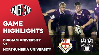 HIGHLIGHTS Durham University vs Northumbria University  BUCS SUPER RUGBY TITLE DECIDER 090322 [upl. by Widera]