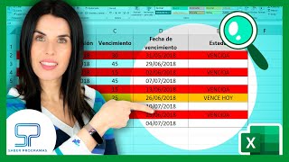 ✅ Cómo calcular FECHAS de VENCIMIENTO y crear ALERTA en Excel  en 5 minutos [upl. by Norrahs]