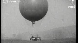 AVIATION Motorised balloon test flight 1916 [upl. by Summers]