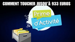 Prime d’activité 2024  comment toucher jusqu’à 933 euros par mois [upl. by Juster]