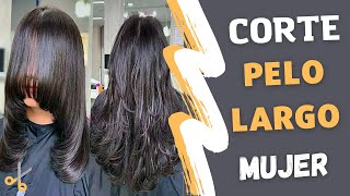 CORTES DE PELO LARGO 2022 MUJER  TRANSFORMACIONES DE PELO LARGO TENDENCIAS [upl. by Eliath]