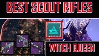 BEST SCOUT RIFLES For WITCH QUEEN CHAMPIONS Anti Barrier Scout Rifles Destiny 2 God Roll Guide [upl. by Eirb]