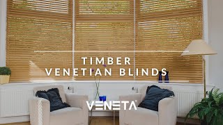 Introducing Veneta® Timber Venetian Blinds [upl. by Noteloc]