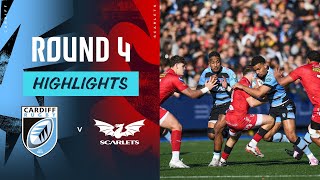 Cardiff Rugby v Scarlets  Highlights  Round 4  URC 202425 [upl. by Enelie]