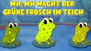 Mh mh macht der grüne Frosch im Teich  Sing Kinderlieder  Kinderlieder zum Mitsingen [upl. by Hersch736]