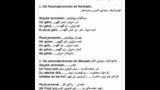 فێربوونی زمانی ئەڵمانیDie personalpronomenNominativAkkusativDativ [upl. by Tavie]