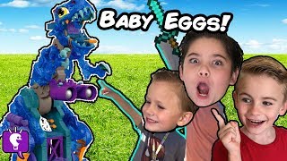 GIANT REX BONES Egg Adventure with the HobbyKids [upl. by Bunting]