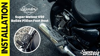 Bolide Pillion Footrest Installation Tutorial on RE Super Meteor 650 [upl. by Pliner]