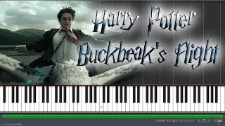 Harry Potter  Buckbeaks flight SeeMusicPiano [upl. by Maible852]