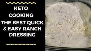 The Best Quick amp Easy Keto Ranch Dressing [upl. by Nyledam411]