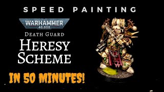 Speed Painting Heresy Style Death Guard [upl. by Halik]