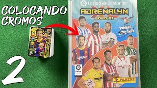 ALBÚM CASI COMPLETO COLOCANDO CARTAS ADRENALYN XL 202021 LIGA SANTANDER 2 [upl. by Adamski]