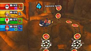 Mario Party 9 Gamplay Magma Mines [upl. by Haisa]