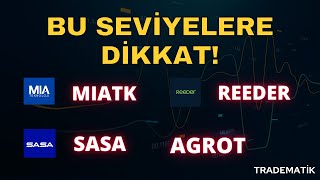 MIATK REEDER AGROT SASA BU HİSSELER KRİTİK NOKTAYA GELİYOR  Hisse yorum  hisse analiz borsa [upl. by Kirad]