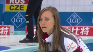 2017 World Womens Curling Championship  Canada Homan vs USA Roth [upl. by Lleroj]