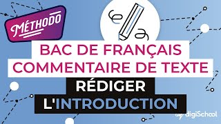 Le commentaire de texte  rédiger lintroduction  Méthodologie écriture  digiSchool [upl. by Maharg]