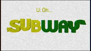 Subway Logo Bloopers 2 Take 4 VHS Effect [upl. by Aydin]