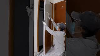 Painting Varnished Wood Doors with Primer Sealer Stain block stainblock primer sealer [upl. by Ginelle]