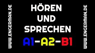 Hören und Sprechen 1  A1A2B1  mit Untertiteln [upl. by Leahcimaj]